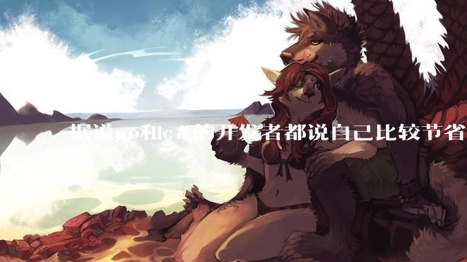 据说go和c#的开发者都说自己比较节省内存，你们认为呢？